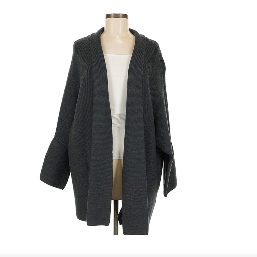 MM. LaFleur M/L Merino wool cardigan gray